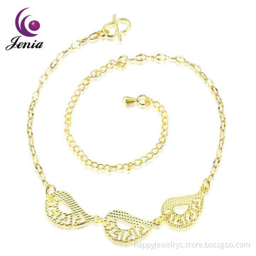 Jenia Fashionable Wholesale Gold Plated Extension Chain Indian Link Anklet